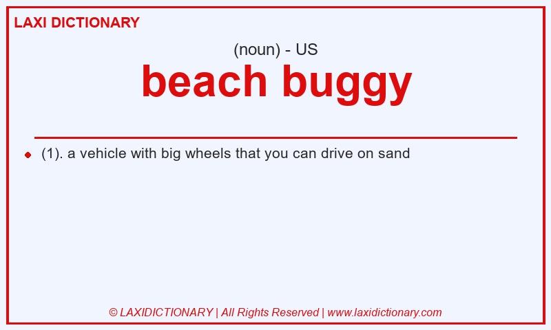 Definition beach buggy in American English