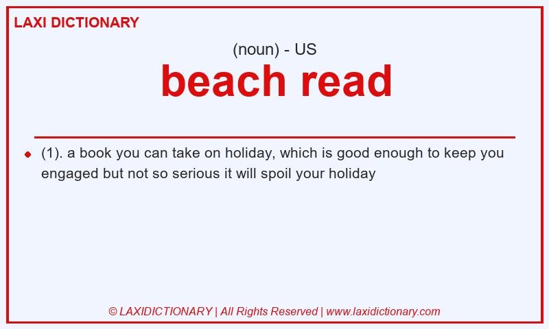 Definition beach read in American English
