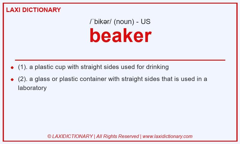 Definition beaker in American English