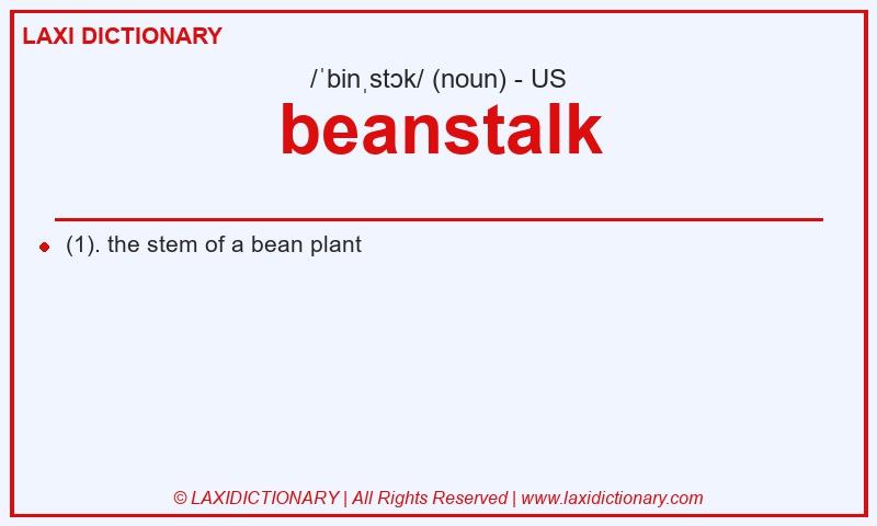 Definition beanstalk in American English