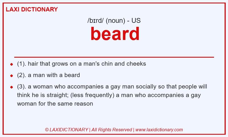 Definition beard in American English