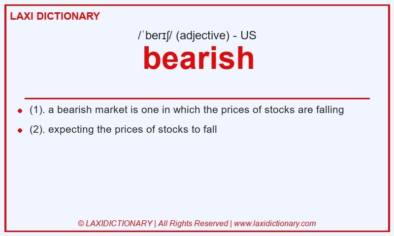 Definition bearish in American English