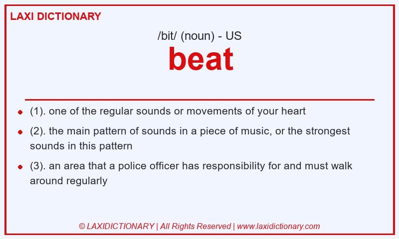 Definition beat in American English