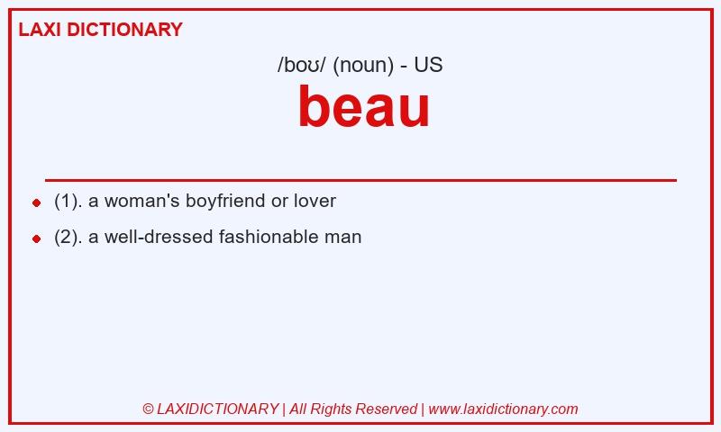 Definition beau in American English