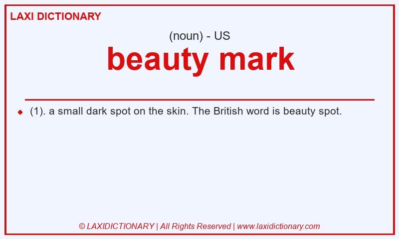 Definition beauty mark in American English
