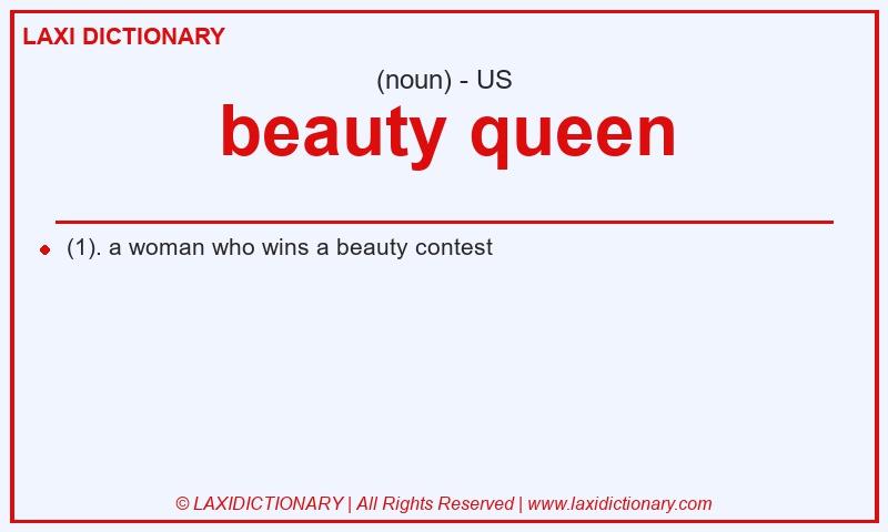 Definition beauty queen in American English