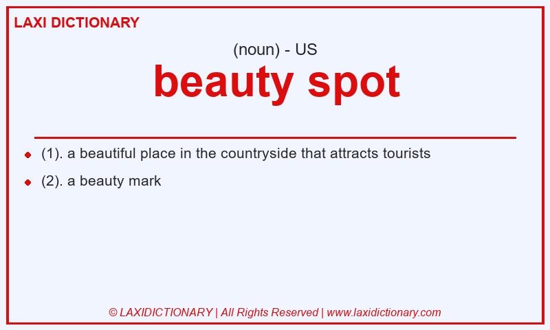 Definition beauty spot in American English