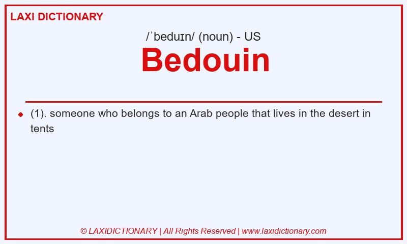 Definition Bedouin in American English