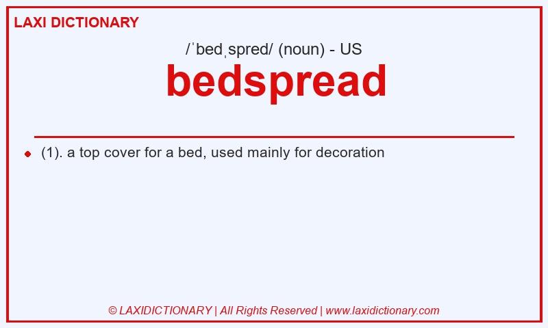 Definition bedspread in American English
