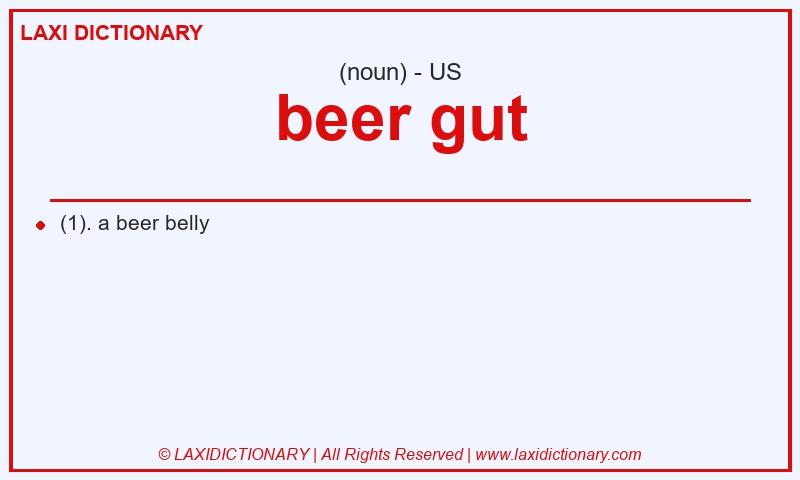 Definition beer gut in American English