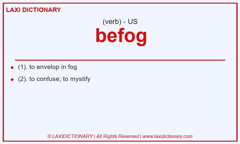 Definition befog in American English