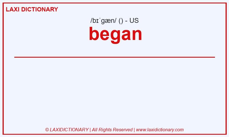 Definition began in American English