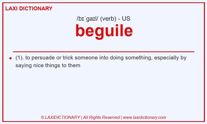 Definition beguile in American English
