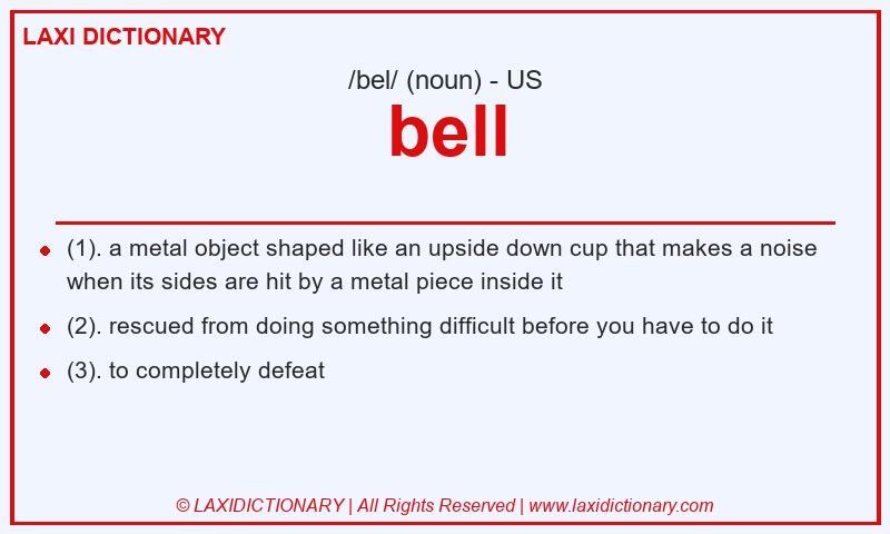 Definition bell in American English