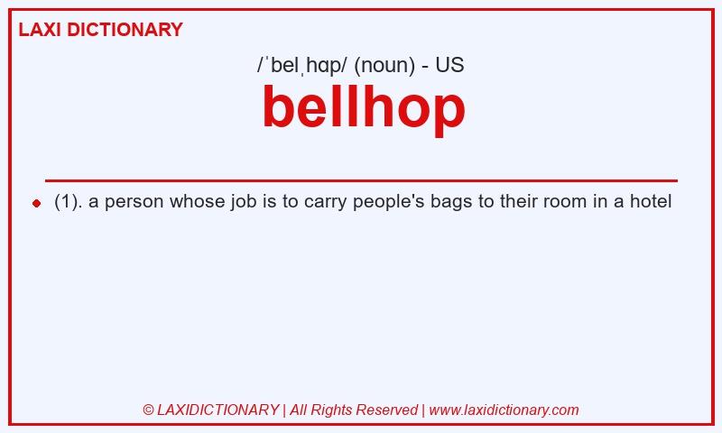 Definition bellhop in American English