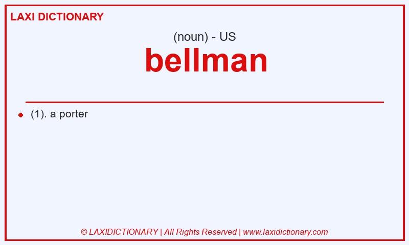 Definition bellman in American English