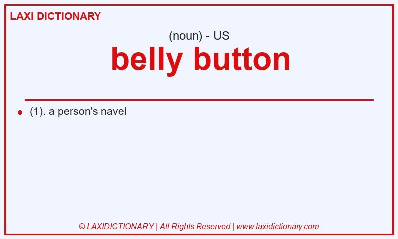Definition belly button in American English