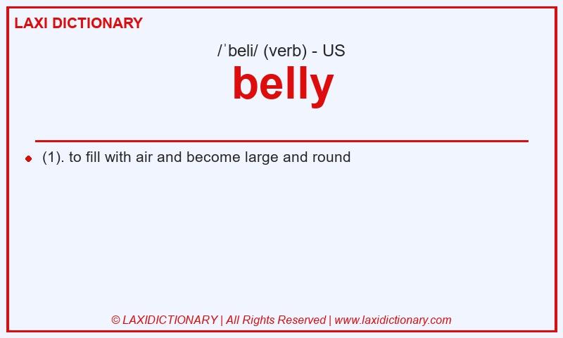 Definition belly in American English