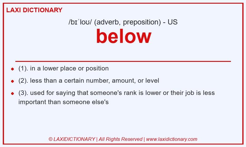Definition below in American English