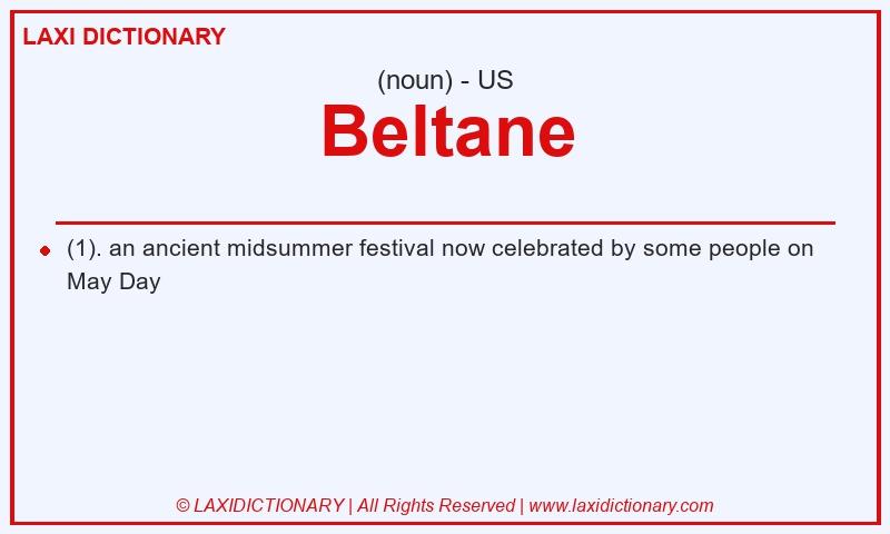 Definition Beltane in American English