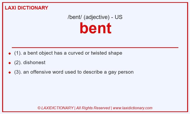 Definition bent in American English