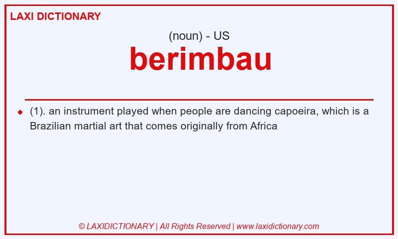 Definition berimbau in American English