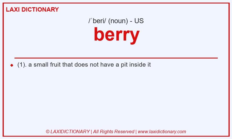 Definition berry in American English