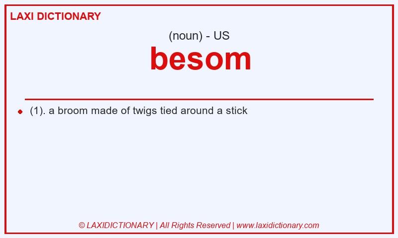 Definition besom in American English