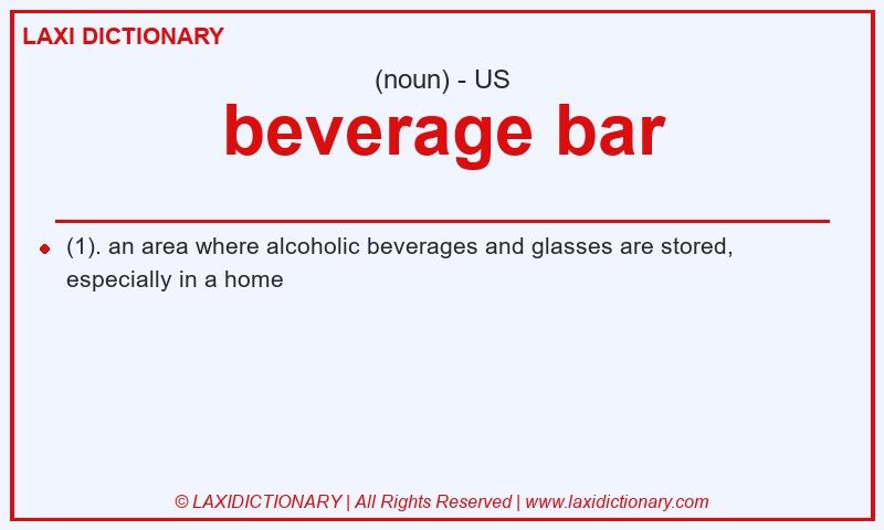 Definition beverage bar in American English