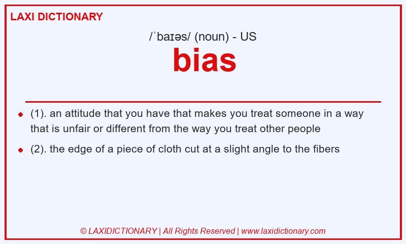 Definition bias in American English