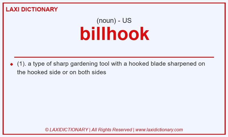 Definition billhook in American English