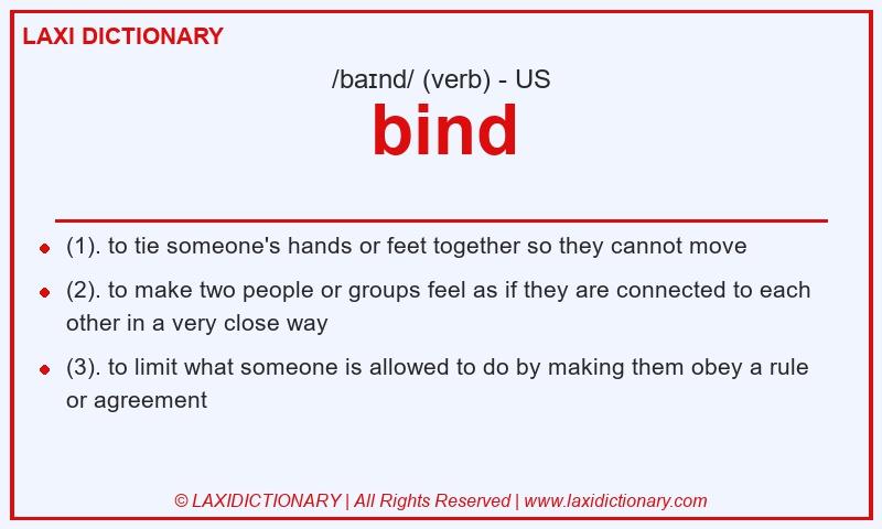 Definition bind in American English