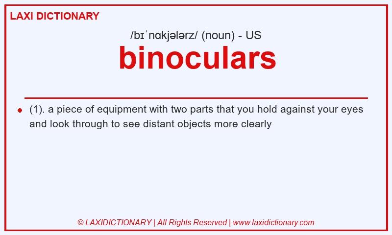 Definition binoculars in American English