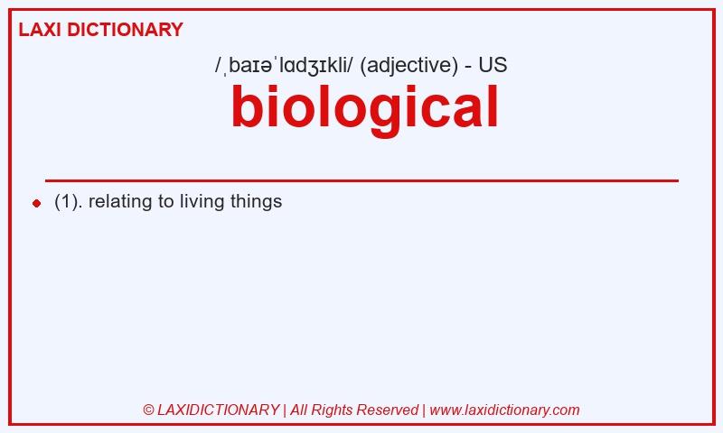 Definition biological in American English