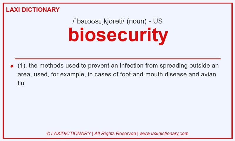 Definition biosecurity in American English