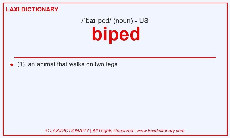 Definition biped in American English