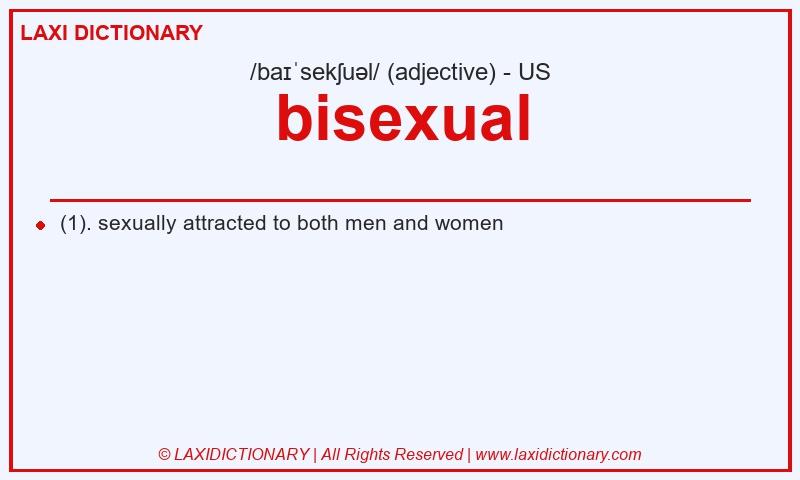 Definition bisexual in American English