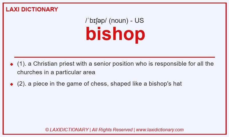 Definition bishop in American English