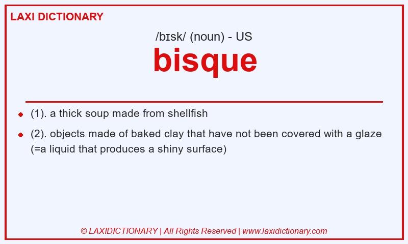 Definition bisque in American English
