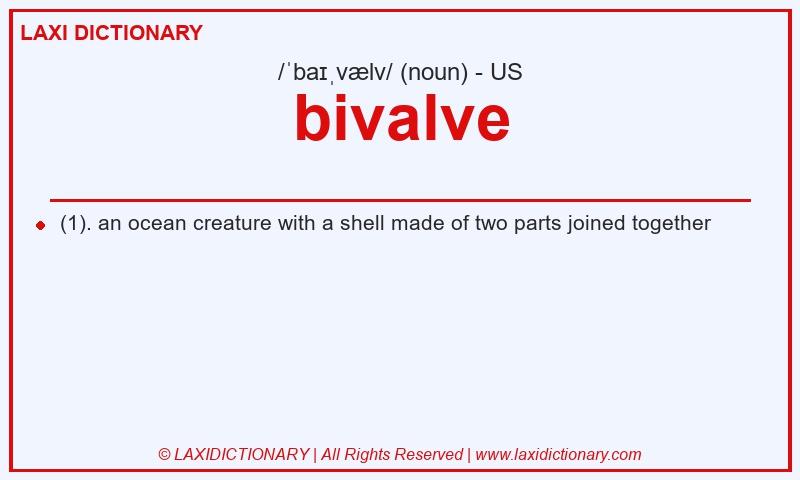 Definition bivalve in American English