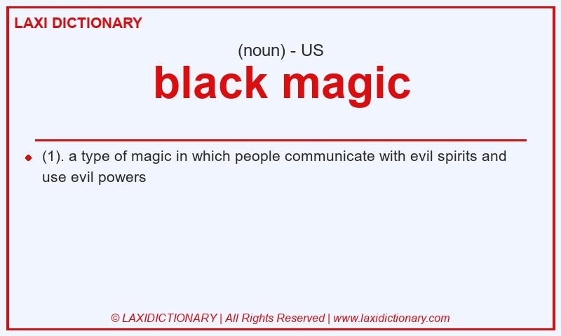 Definition black magic in American English