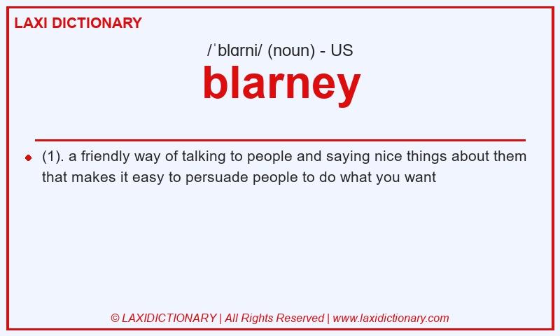 Definition blarney in American English