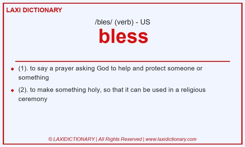Definition bless in American English