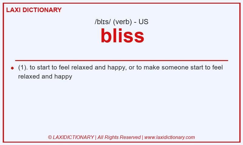 Definition bliss in American English