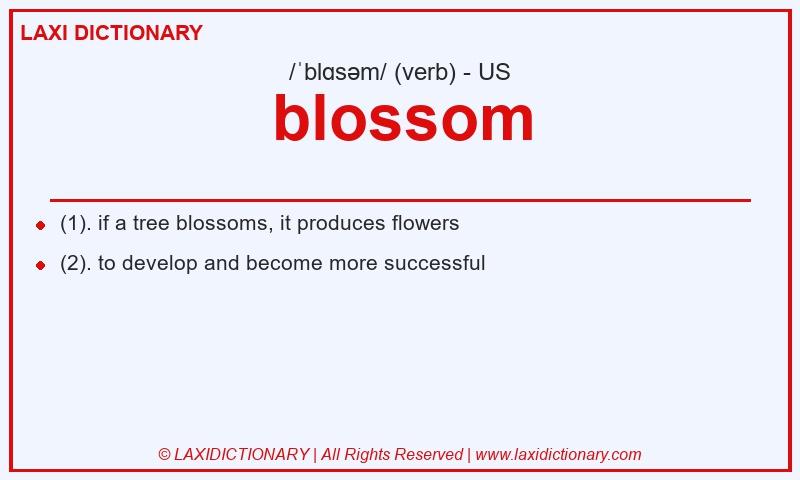 Definition blossom in American English