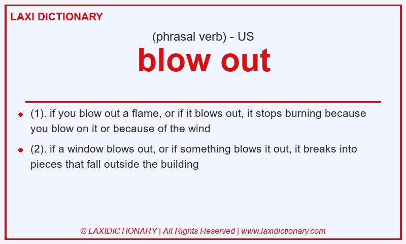 Definition blow out in American English