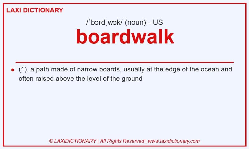 Definition boardwalk in American English