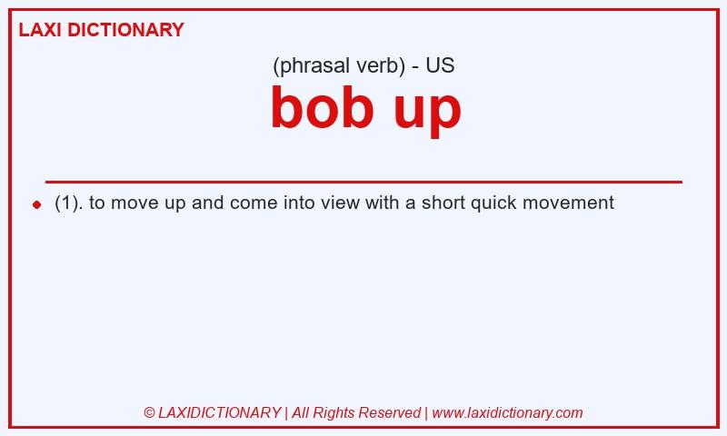 Definition bob up in American English