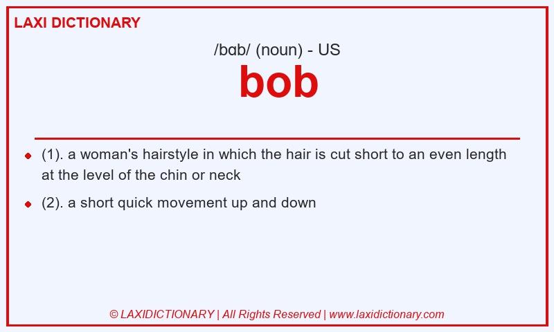Definition bob in American English