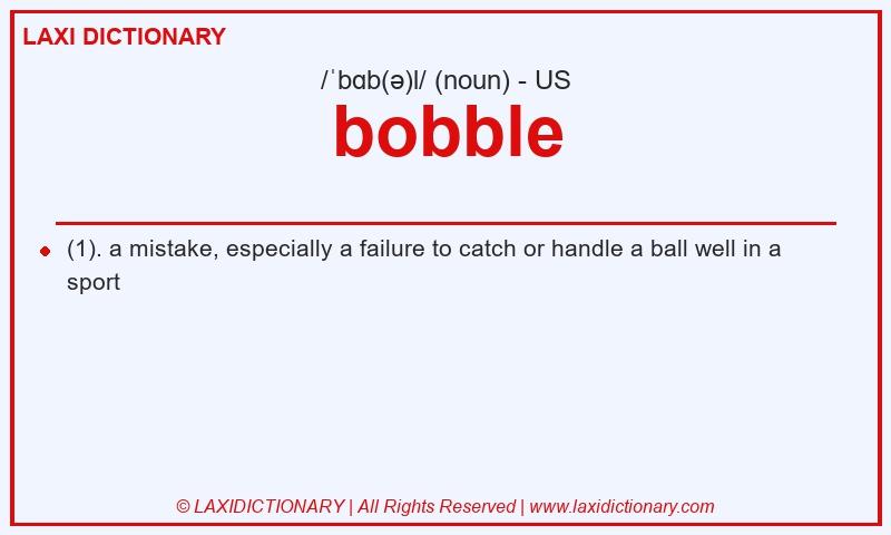 Definition bobble in American English